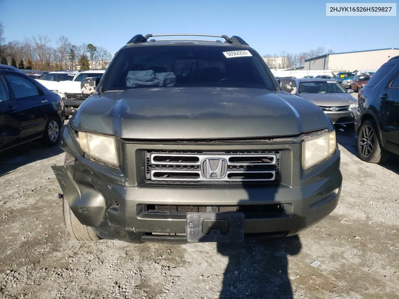 2006 Honda Ridgeline Rtl VIN: 2HJYK16526H529827 Lot: 86984224
