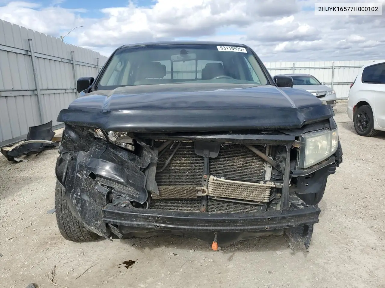 2007 Honda Ridgeline Rtl VIN: 2HJYK16577H000102 Lot: 53119995