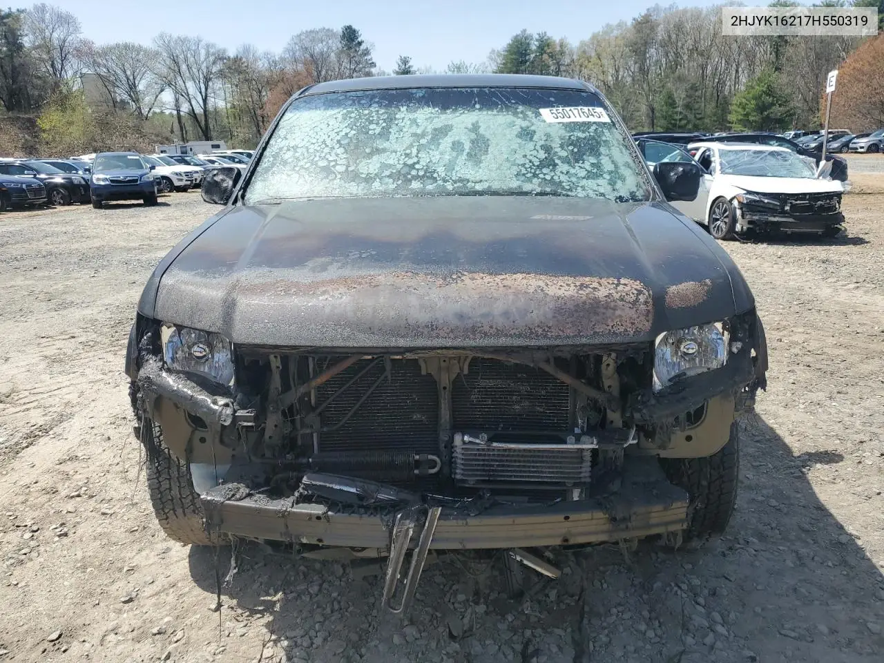 2007 Honda Ridgeline Rt VIN: 2HJYK16217H550319 Lot: 55017645