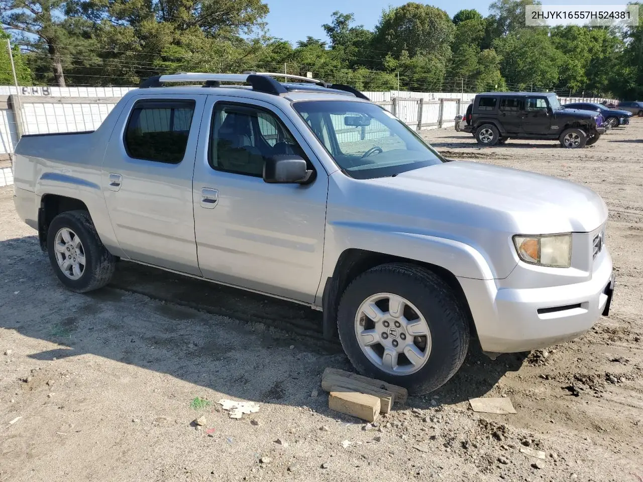2007 Honda Ridgeline Rtl VIN: 2HJYK16557H524381 Lot: 59110995