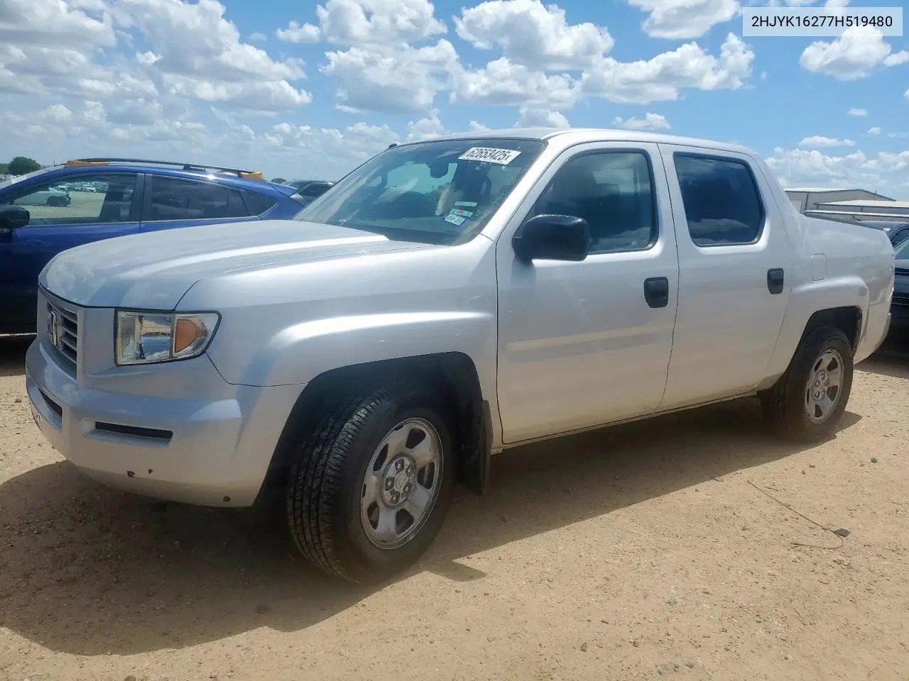 2007 Honda Ridgeline Rt VIN: 2HJYK16277H519480 Lot: 62653425