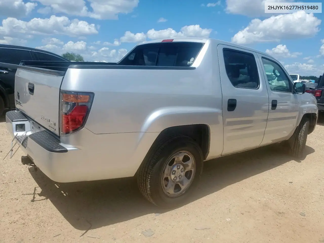 2007 Honda Ridgeline Rt VIN: 2HJYK16277H519480 Lot: 62653425