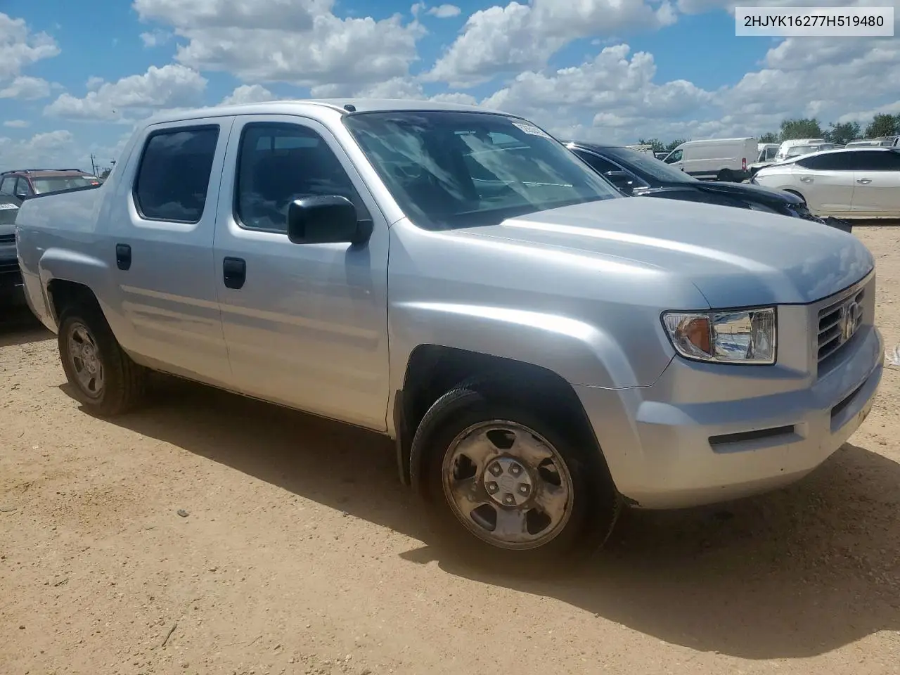 2007 Honda Ridgeline Rt VIN: 2HJYK16277H519480 Lot: 62653425