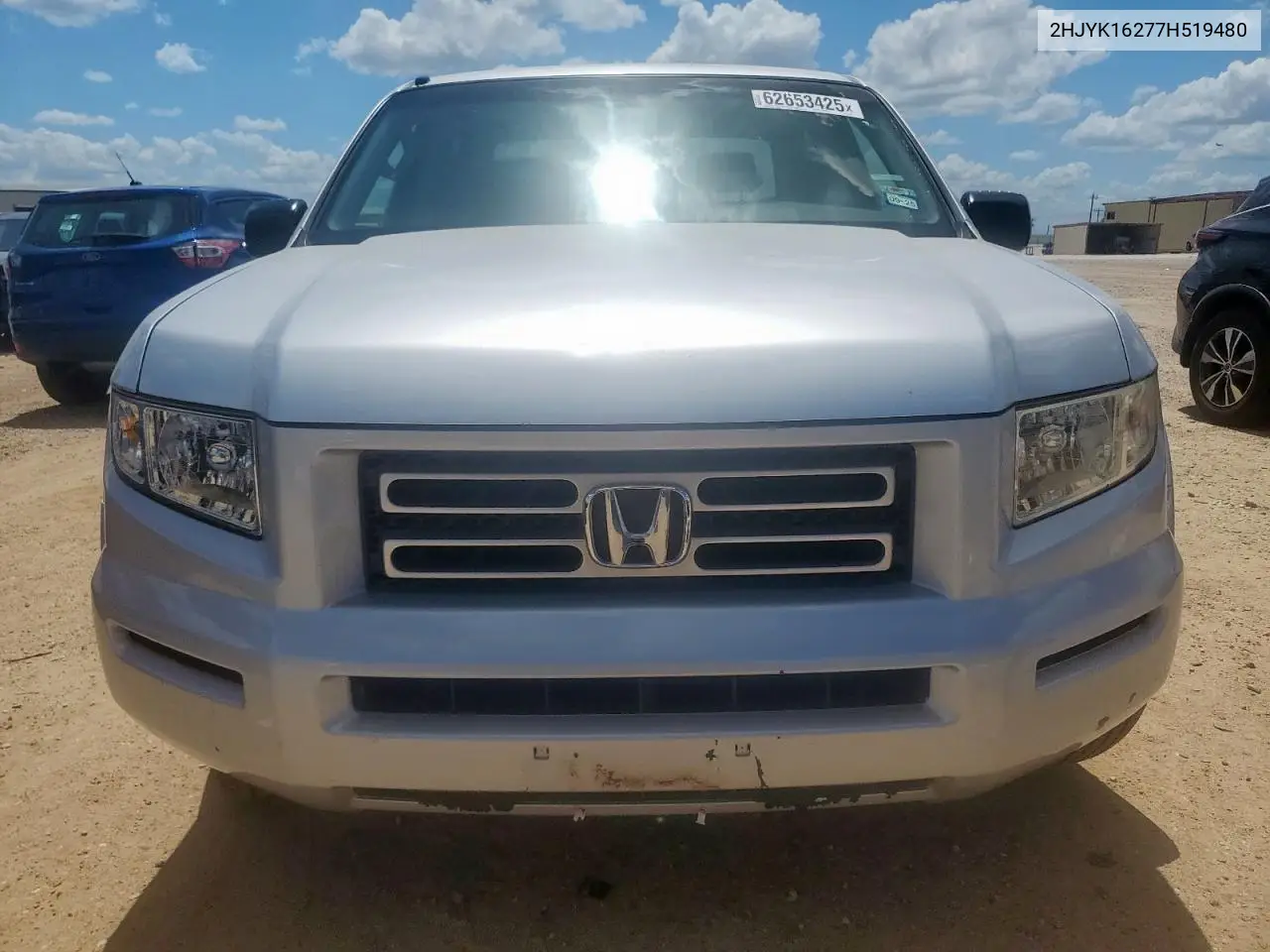 2007 Honda Ridgeline Rt VIN: 2HJYK16277H519480 Lot: 62653425
