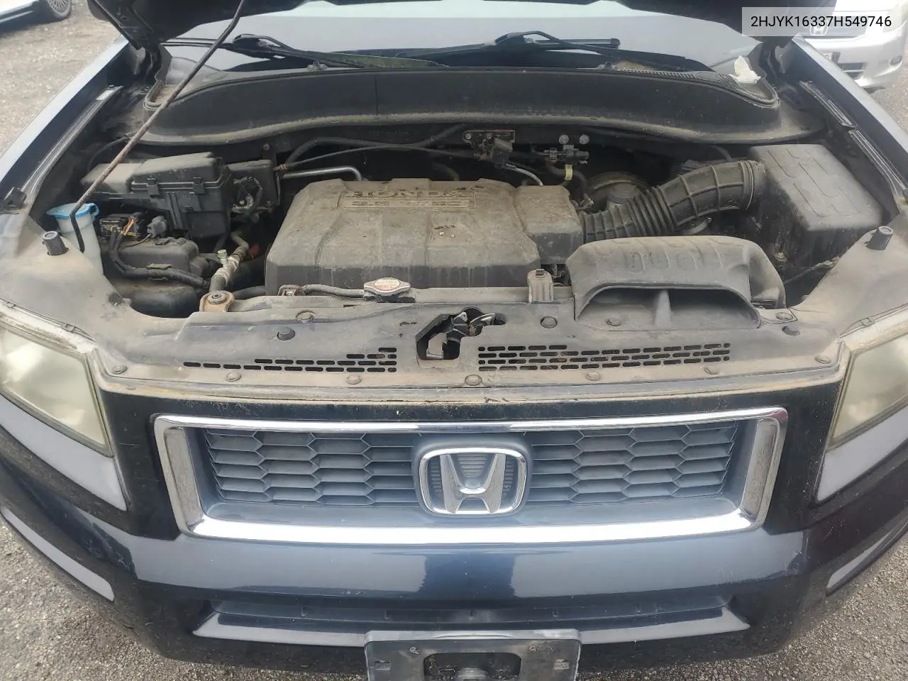 2007 Honda Ridgeline Rtx VIN: 2HJYK16337H549746 Lot: 62953335