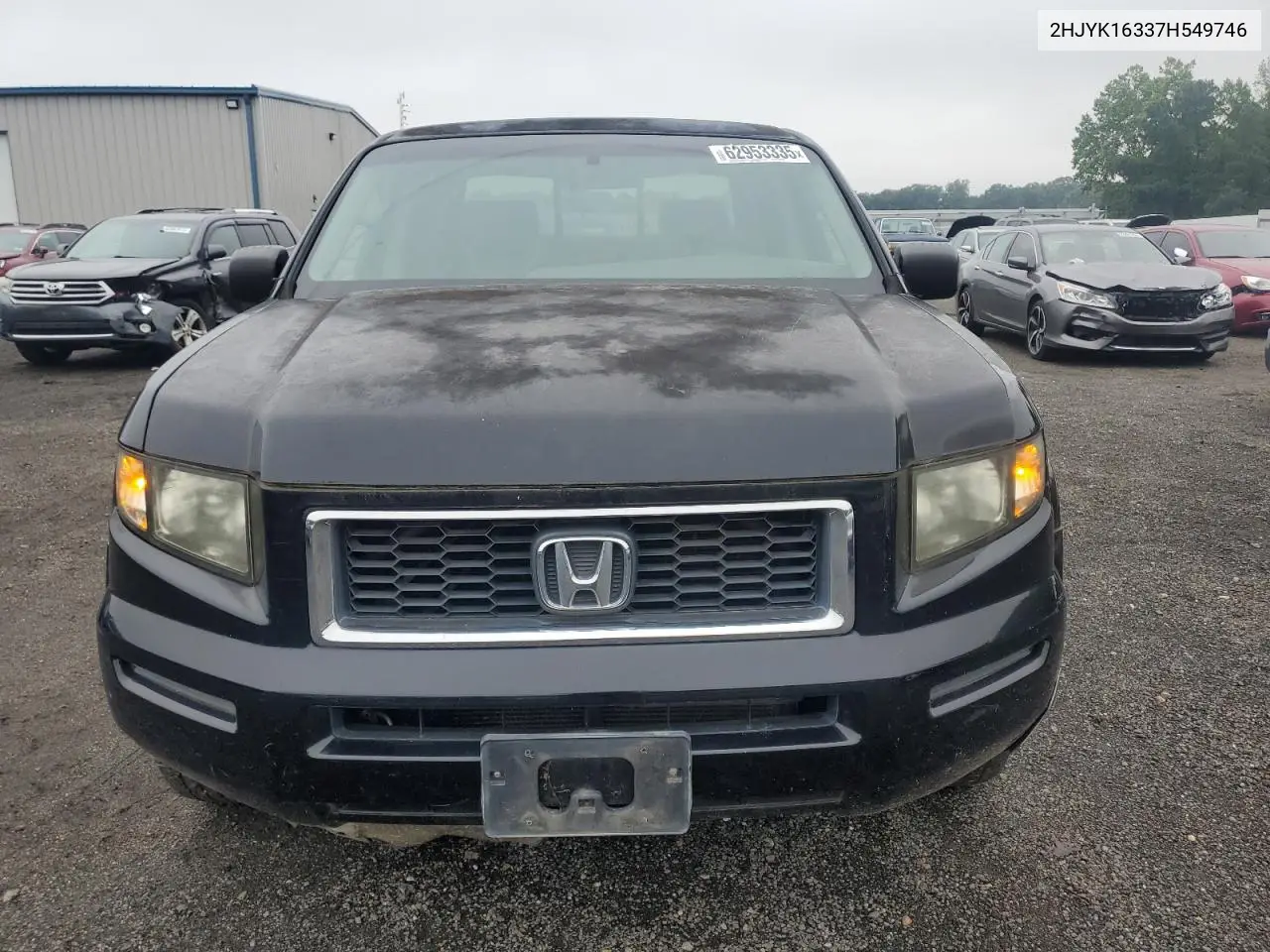 2007 Honda Ridgeline Rtx VIN: 2HJYK16337H549746 Lot: 62953335