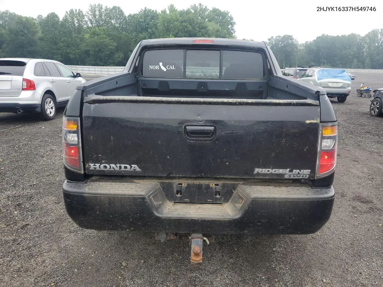 2007 Honda Ridgeline Rtx VIN: 2HJYK16337H549746 Lot: 62953335