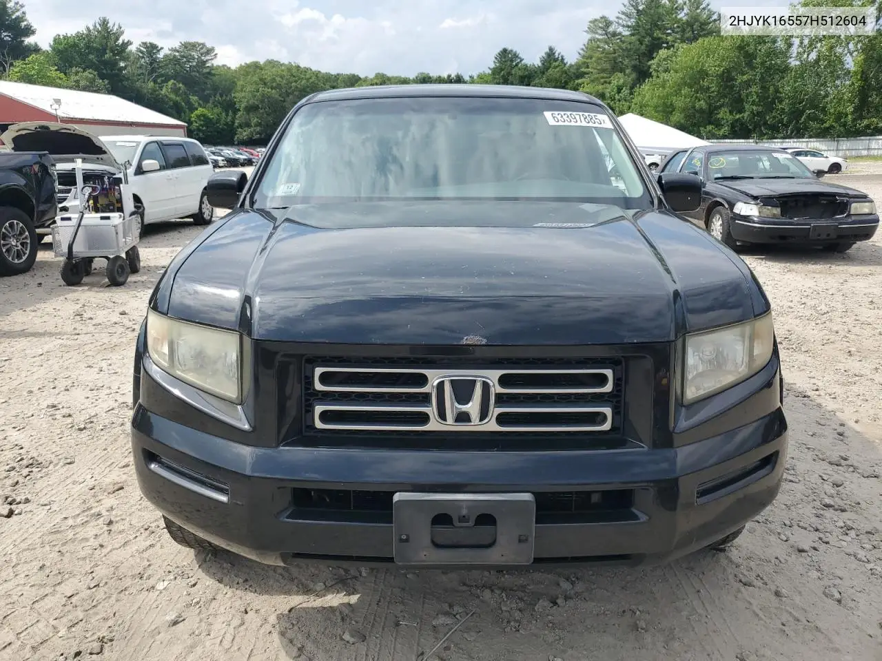 2007 Honda Ridgeline Rtl VIN: 2HJYK16557H512604 Lot: 63397885