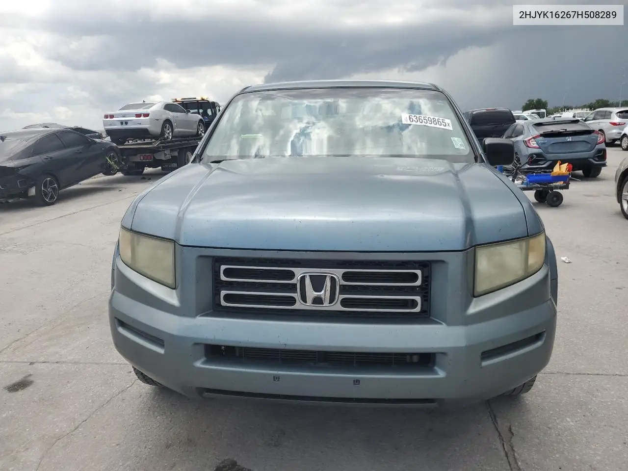 2007 Honda Ridgeline Rt VIN: 2HJYK16267H508289 Lot: 63659865