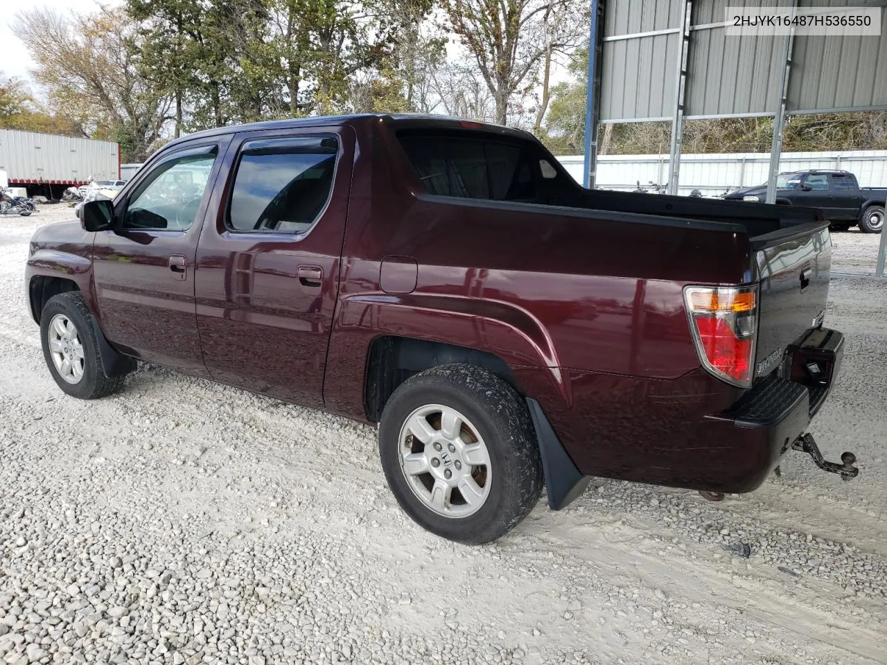 2007 Honda Ridgeline Rts VIN: 2HJYK16487H536550 Lot: 78397864