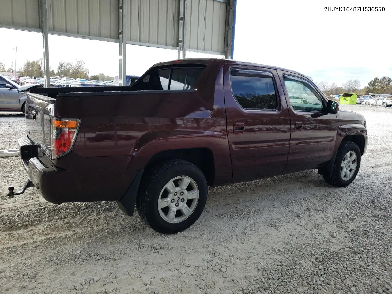 2007 Honda Ridgeline Rts VIN: 2HJYK16487H536550 Lot: 78397864