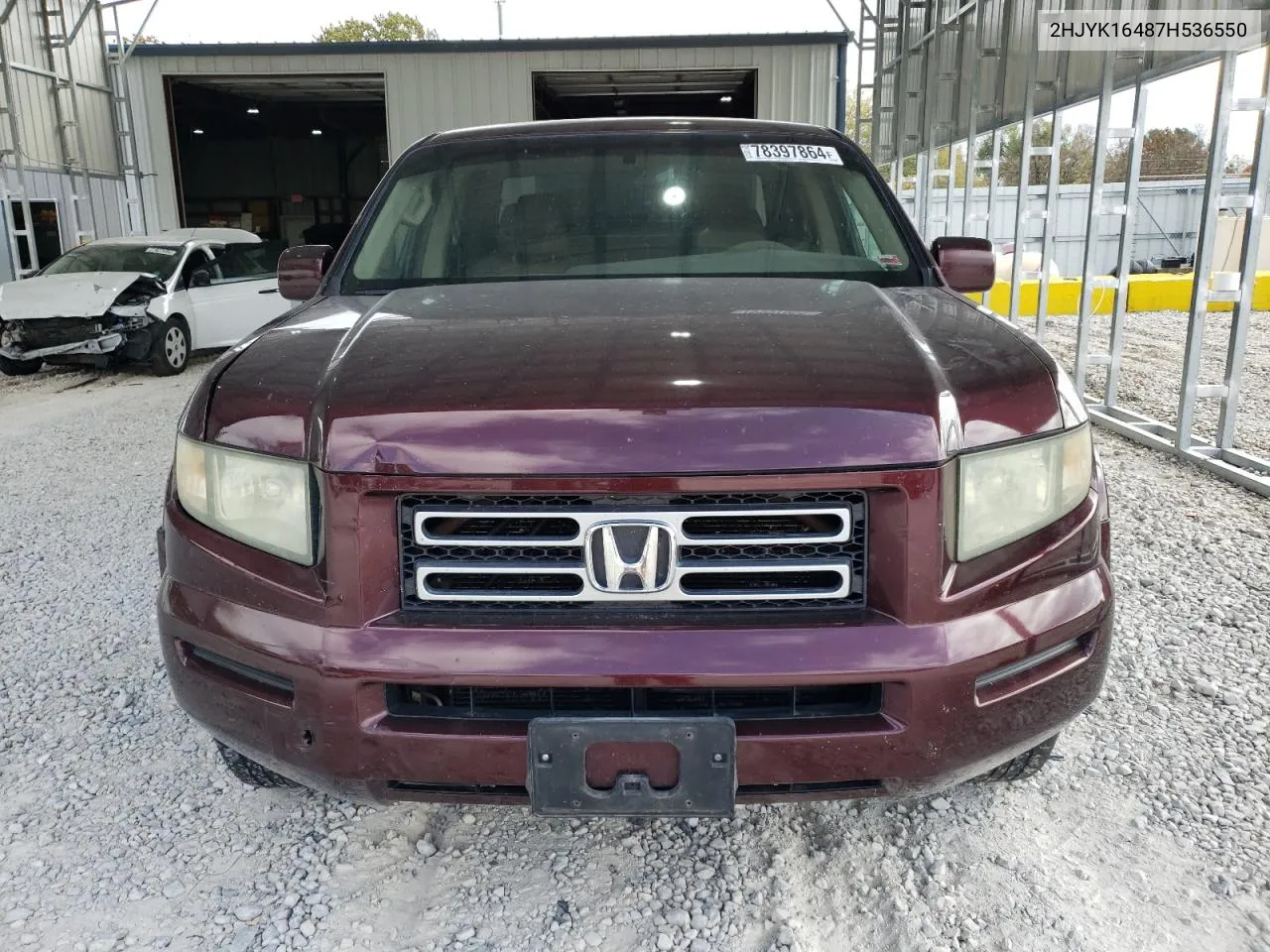 2007 Honda Ridgeline Rts VIN: 2HJYK16487H536550 Lot: 78397864