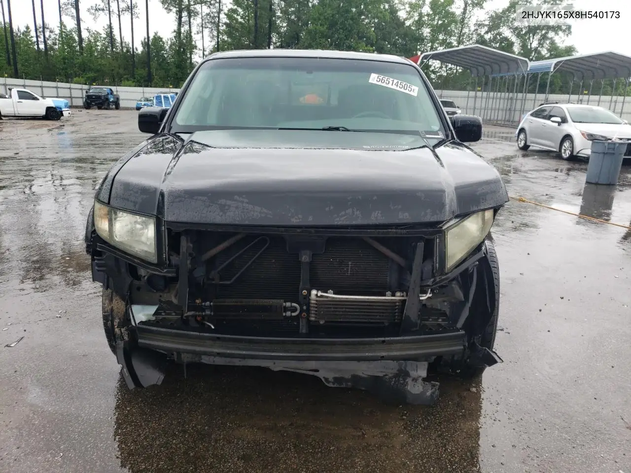 2008 Honda Ridgeline Rtl VIN: 2HJYK165X8H540173 Lot: 56514505