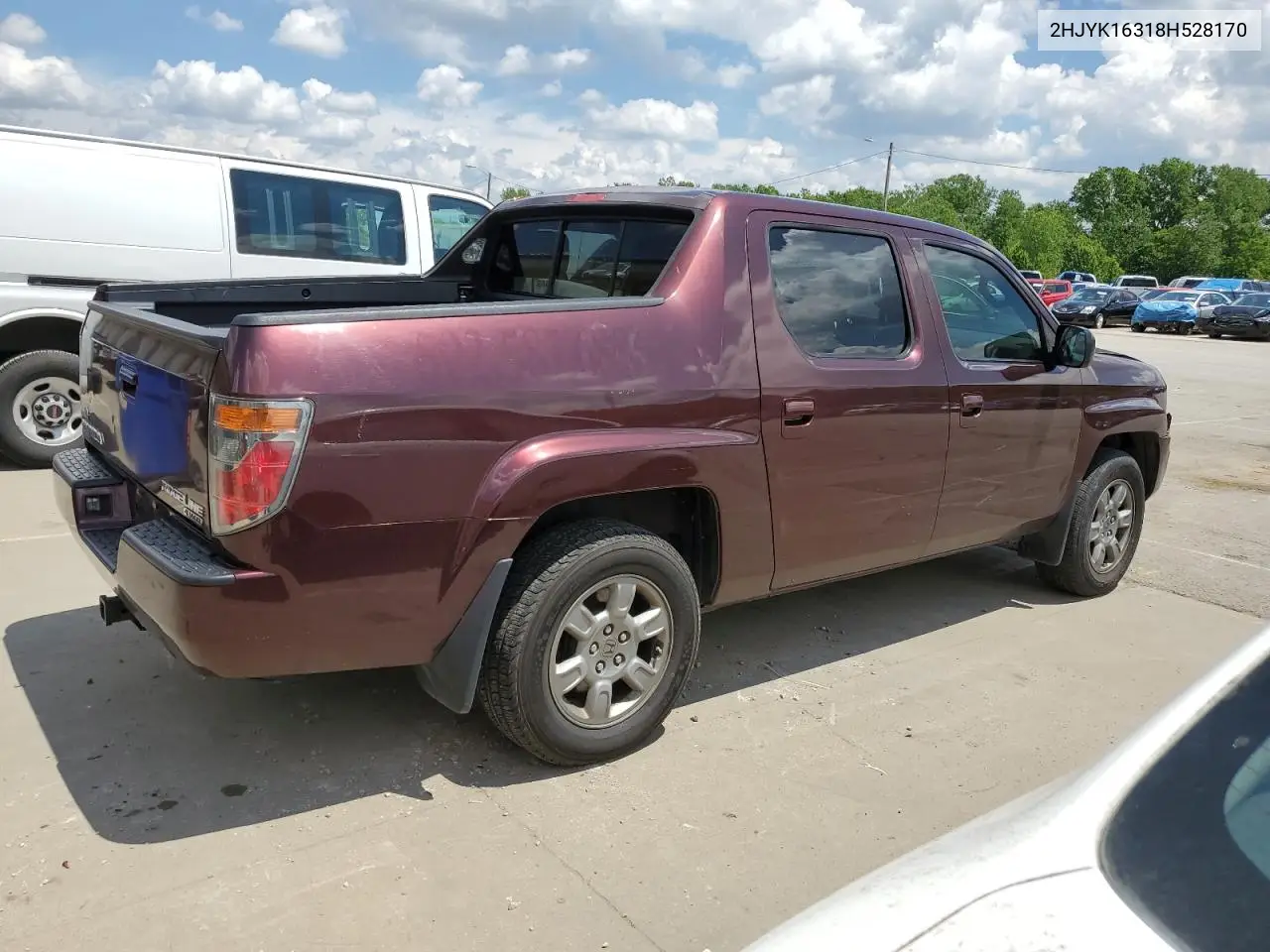 2008 Honda Ridgeline Rtx VIN: 2HJYK16318H528170 Lot: 56859545