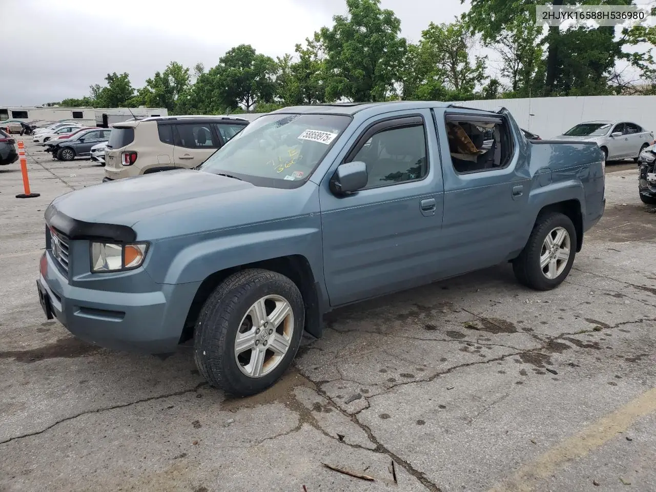 2008 Honda Ridgeline Rtl VIN: 2HJYK16588H536980 Lot: 58858975