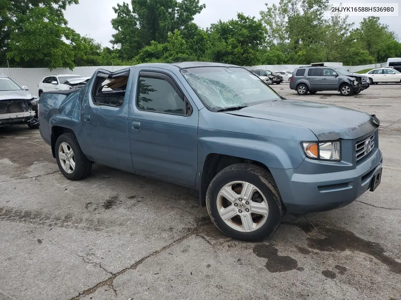 2008 Honda Ridgeline Rtl VIN: 2HJYK16588H536980 Lot: 58858975