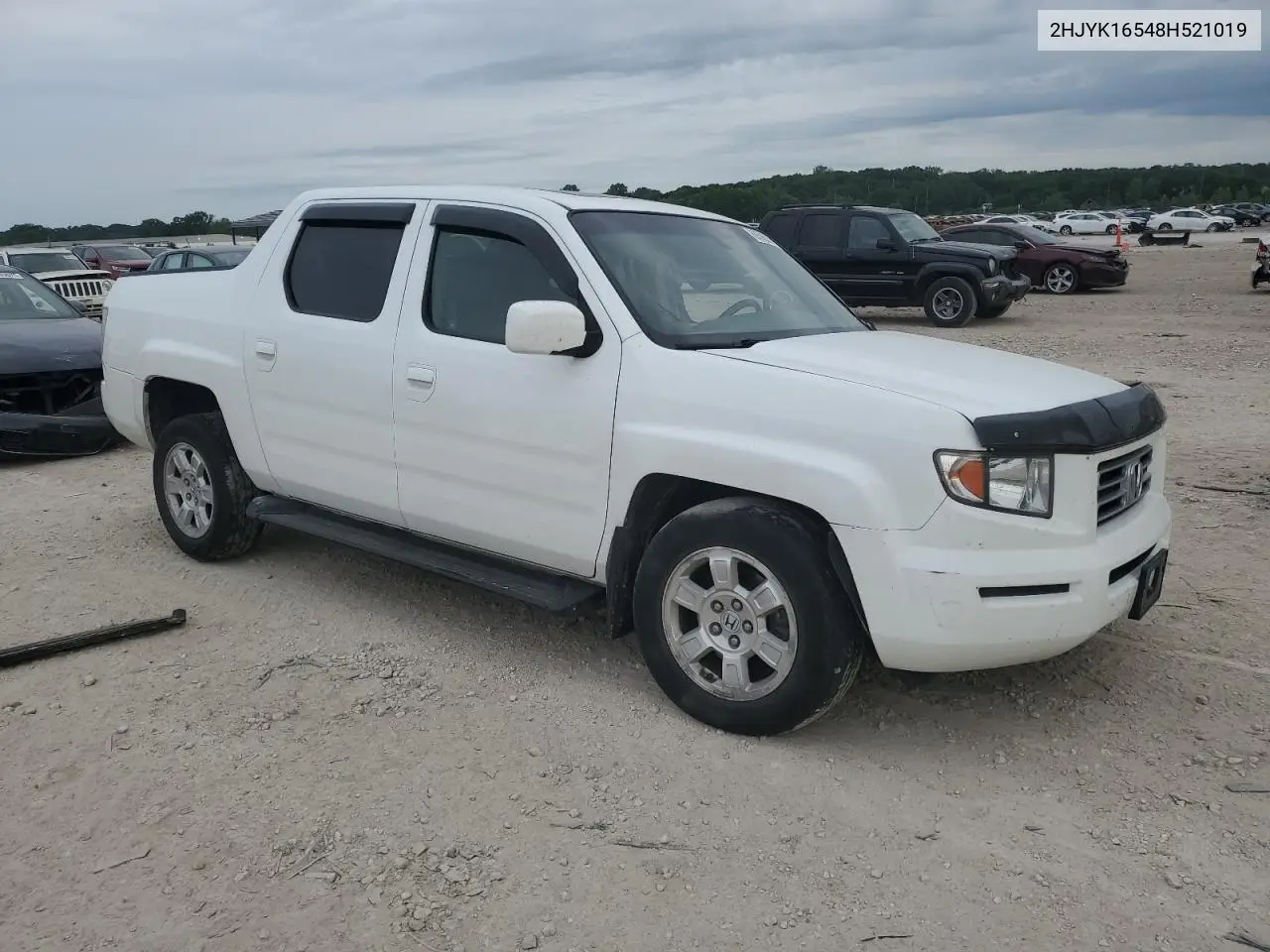 2008 Honda Ridgeline Rtl VIN: 2HJYK16548H521019 Lot: 60598235