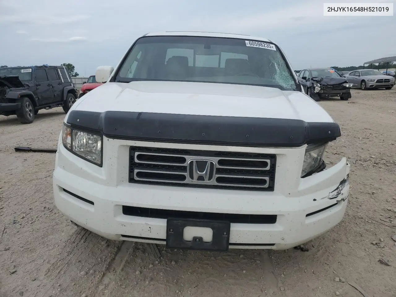 2008 Honda Ridgeline Rtl VIN: 2HJYK16548H521019 Lot: 60598235