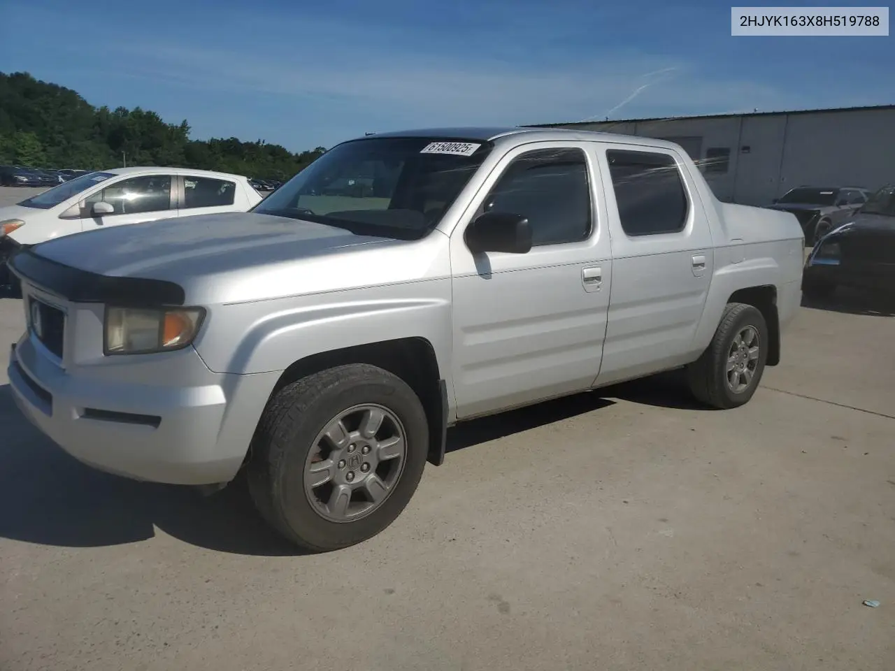 2008 Honda Ridgeline Rtx VIN: 2HJYK163X8H519788 Lot: 61500925