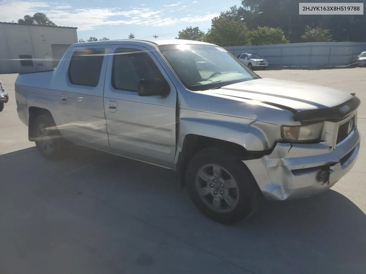 2008 Honda Ridgeline Rtx VIN: 2HJYK163X8H519788 Lot: 61500925