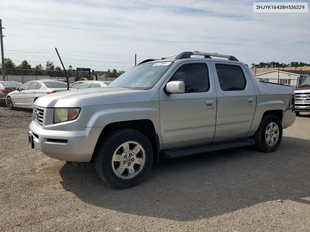 2008 Honda Ridgeline Rts VIN: 2HJYK16438H536229 Lot: 62273665