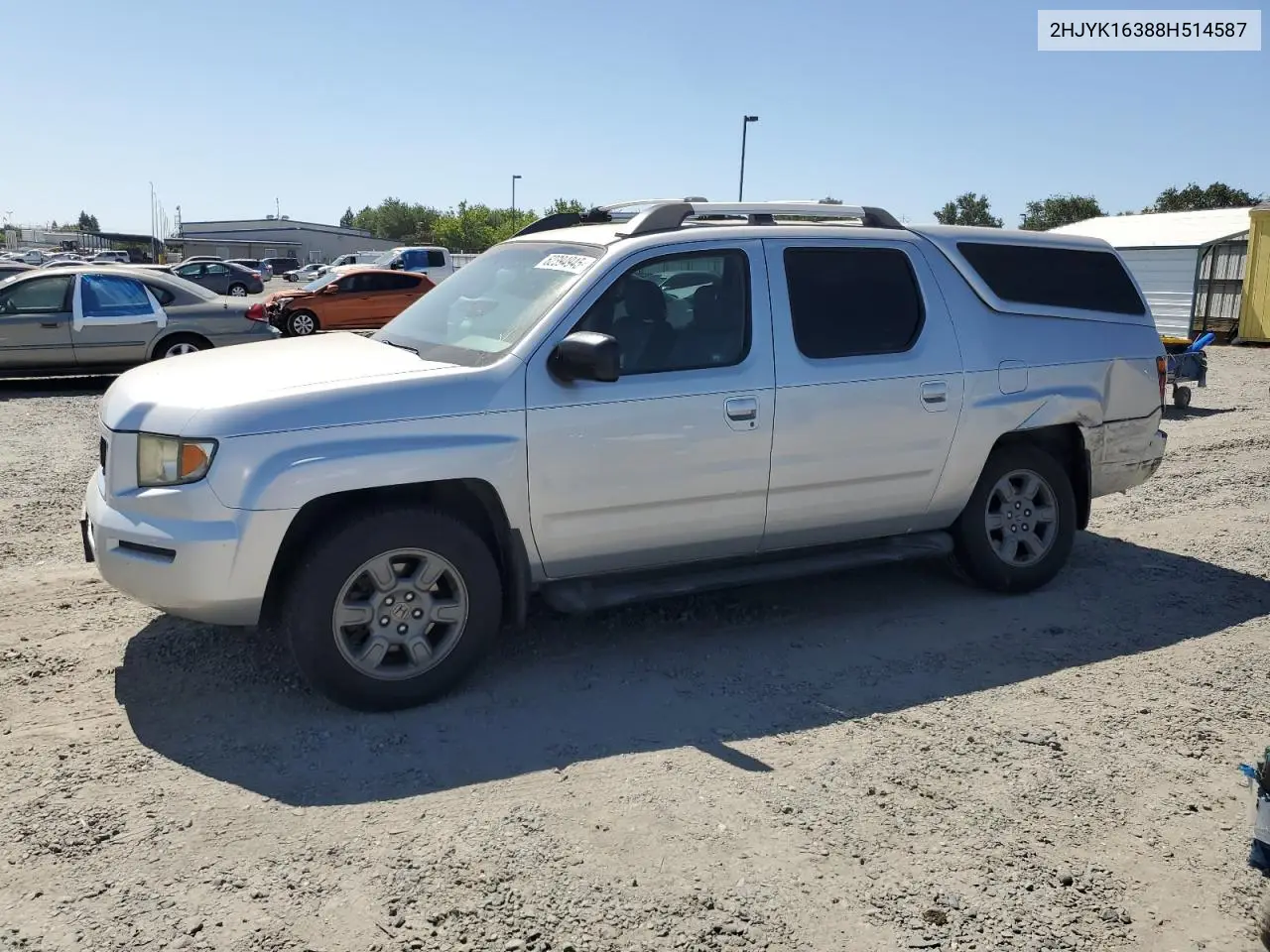 2008 Honda Ridgeline Rtx VIN: 2HJYK16388H514587 Lot: 62394945