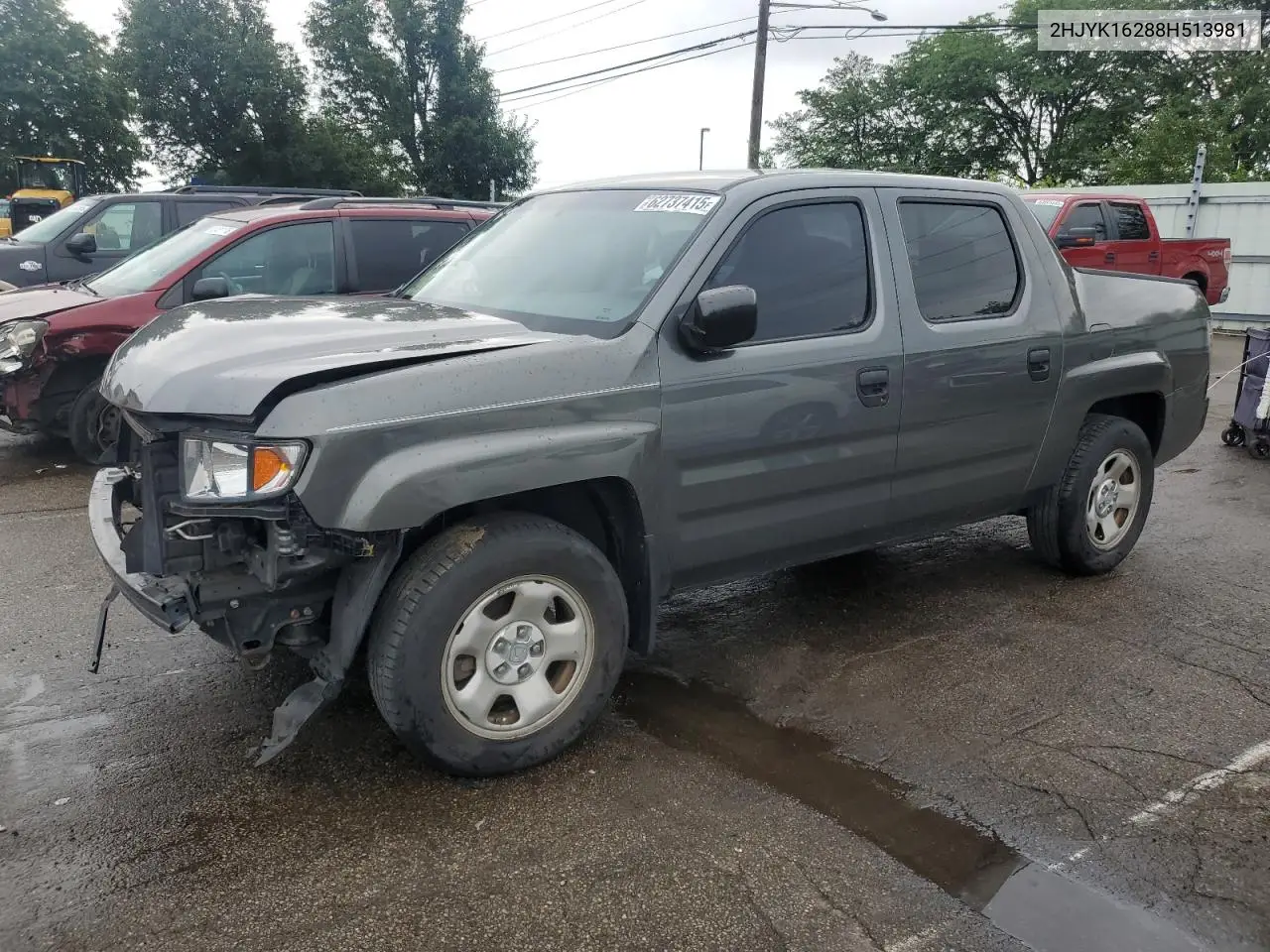 2008 Honda Ridgeline Rt VIN: 2HJYK16288H513981 Lot: 62737415