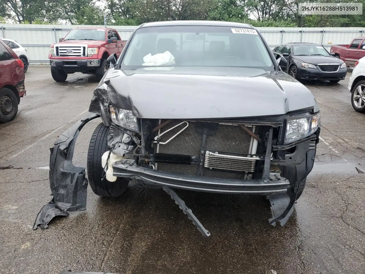 2008 Honda Ridgeline Rt VIN: 2HJYK16288H513981 Lot: 62737415