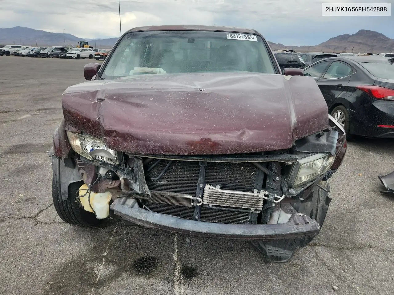 2008 Honda Ridgeline Rtl VIN: 2HJYK16568H542888 Lot: 63157895