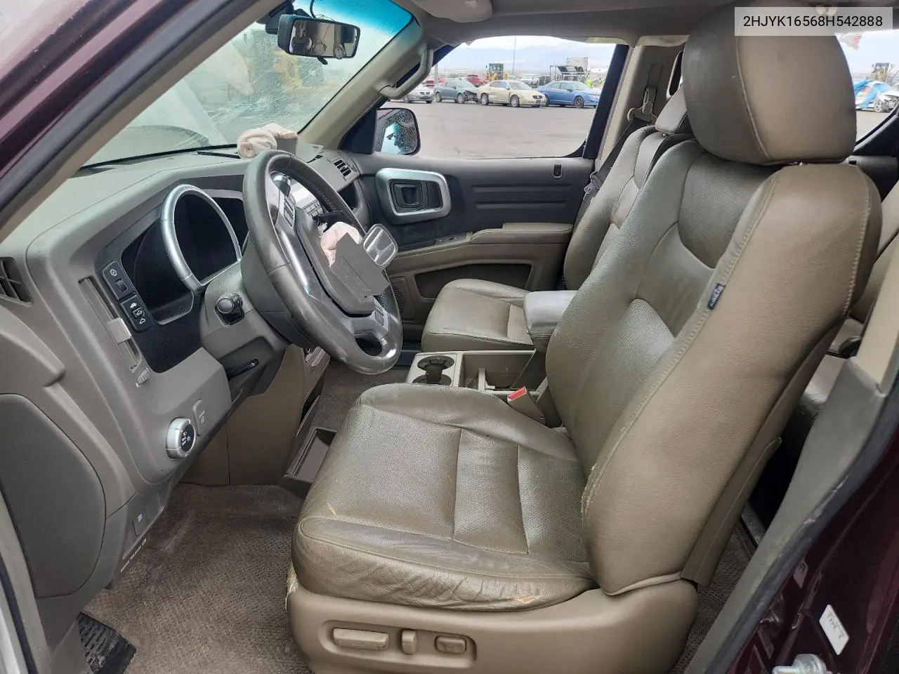2008 Honda Ridgeline Rtl VIN: 2HJYK16568H542888 Lot: 63157895