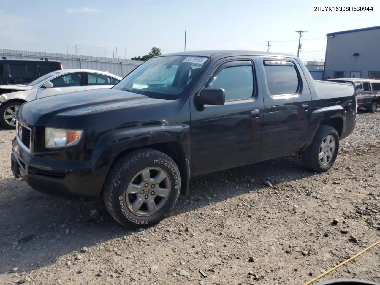 2008 Honda Ridgeline Rtx VIN: 2HJYK16398H530944 Lot: 63616545