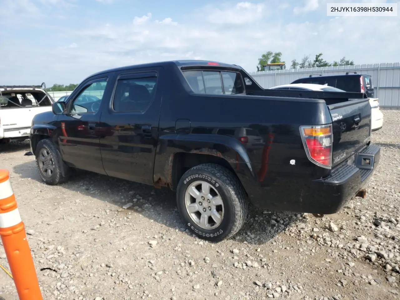 2008 Honda Ridgeline Rtx VIN: 2HJYK16398H530944 Lot: 63616545