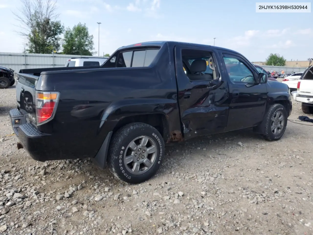 2008 Honda Ridgeline Rtx VIN: 2HJYK16398H530944 Lot: 63616545
