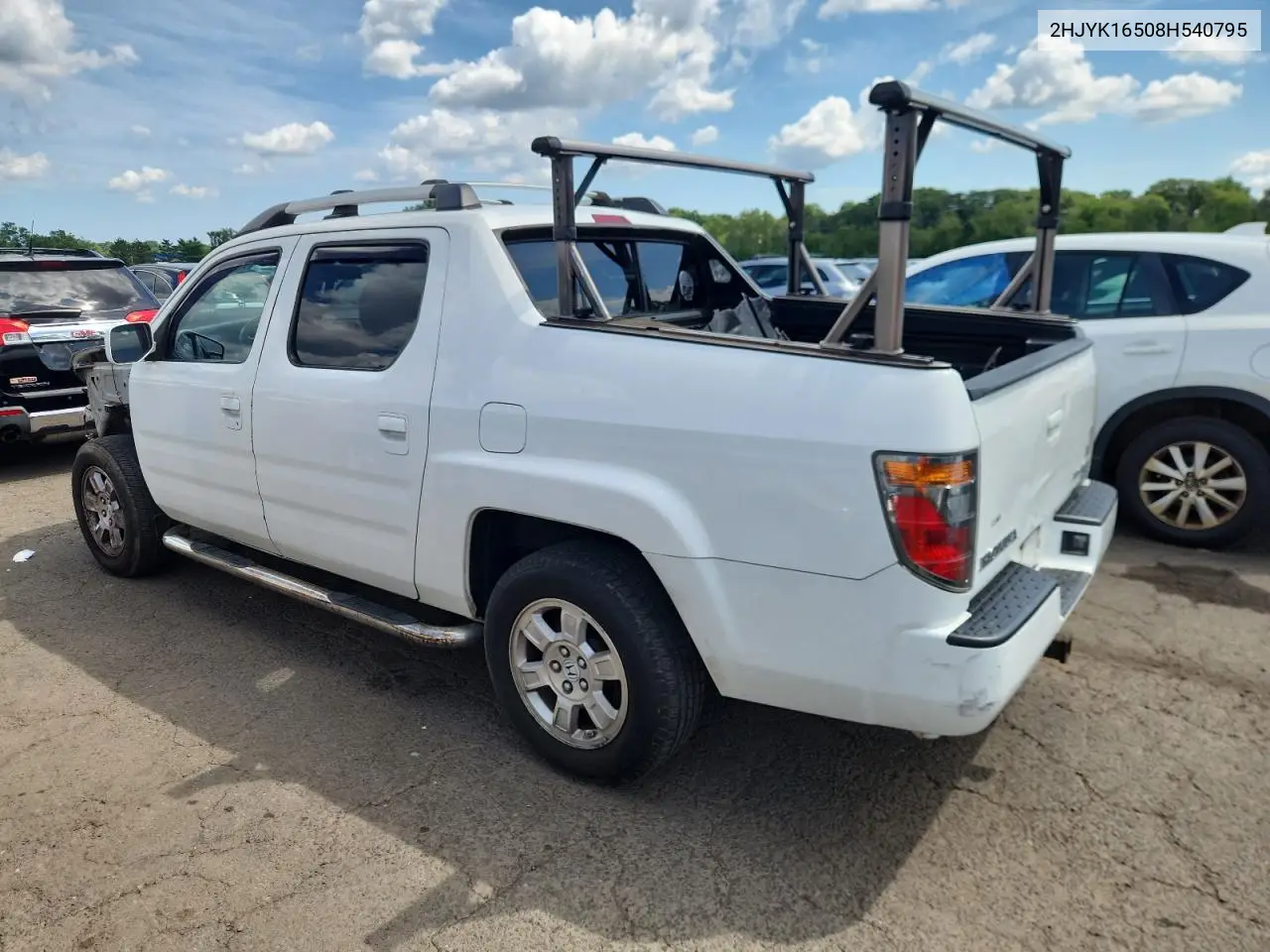 2008 Honda Ridgeline Rtl VIN: 2HJYK16508H540795 Lot: 65243545