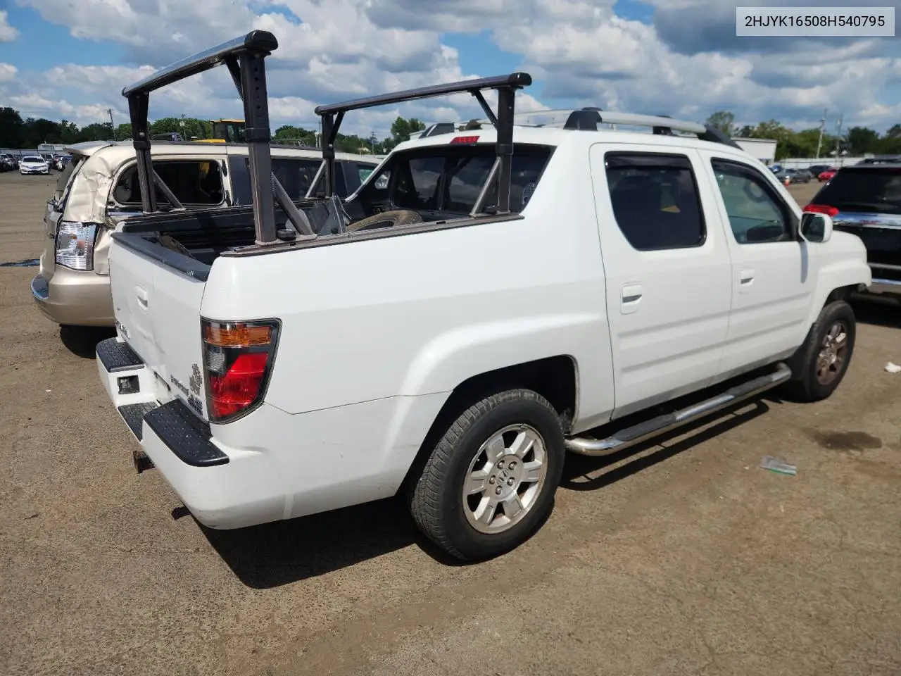 2008 Honda Ridgeline Rtl VIN: 2HJYK16508H540795 Lot: 65243545