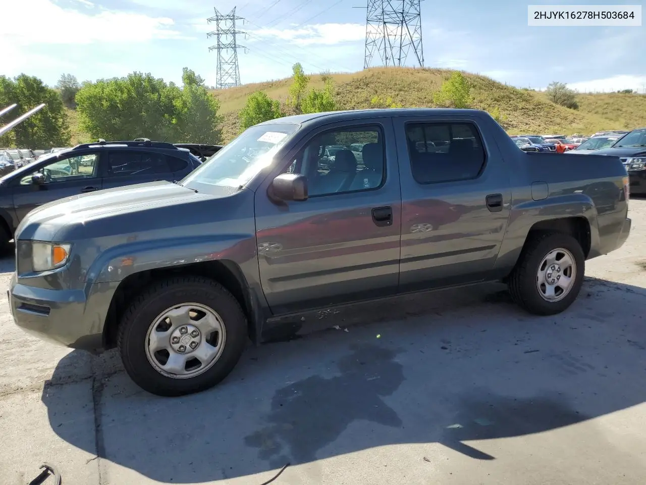 2008 Honda Ridgeline Rt VIN: 2HJYK16278H503684 Lot: 66098395
