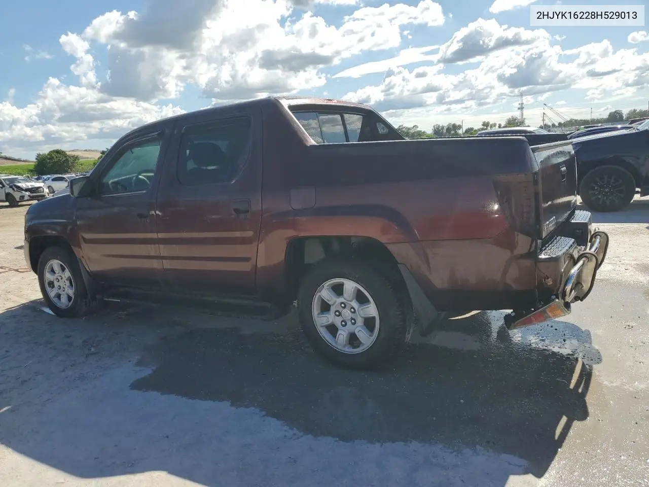 2008 Honda Ridgeline Rt VIN: 2HJYK16228H529013 Lot: 66134225