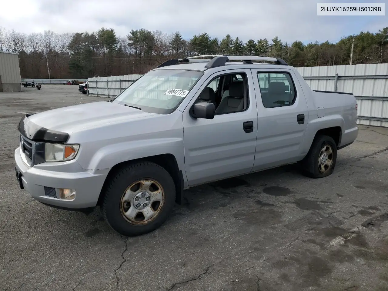 2009 Honda Ridgeline Rt VIN: 2HJYK16259H501398 Lot: 49847775