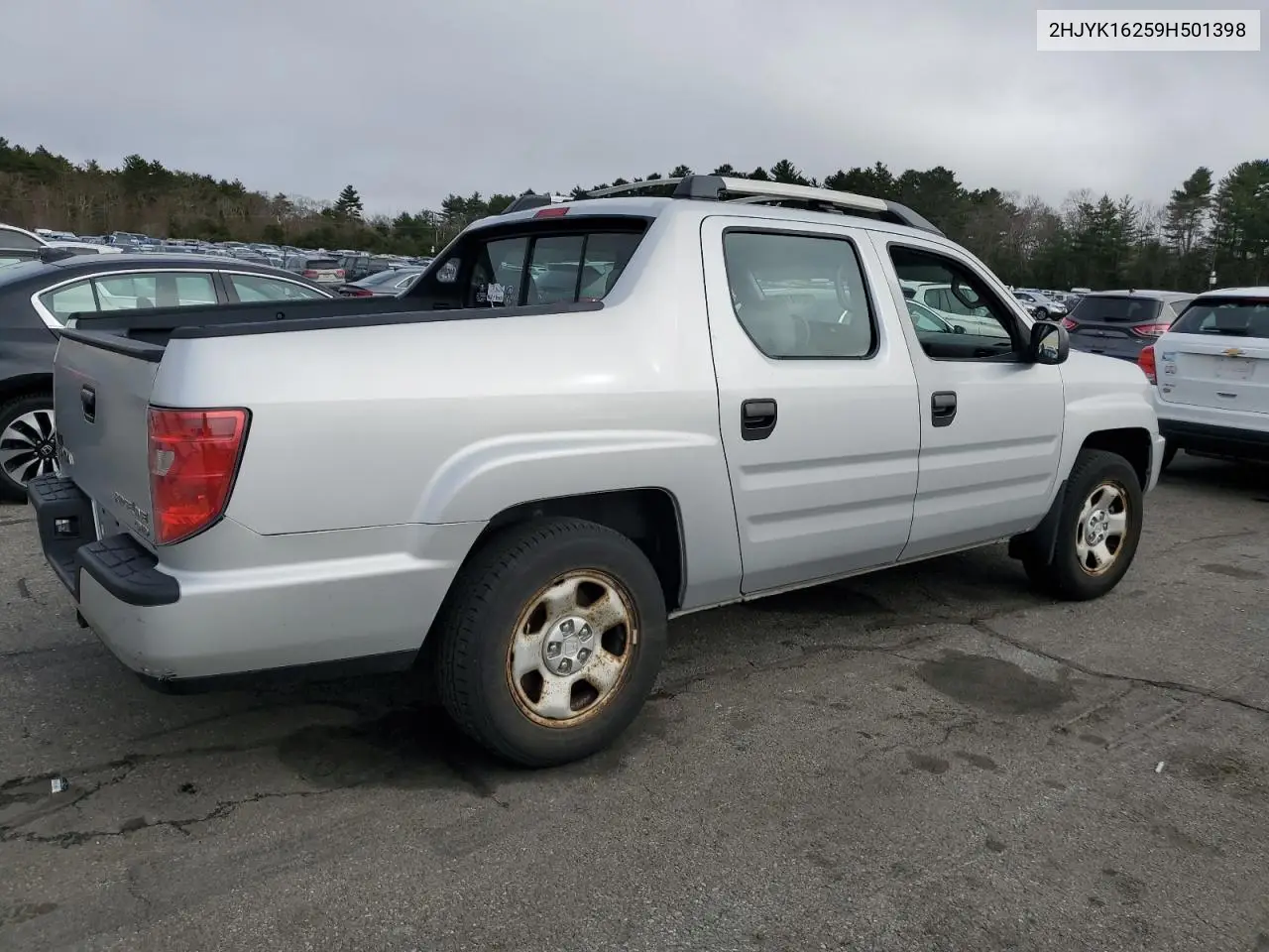 2009 Honda Ridgeline Rt VIN: 2HJYK16259H501398 Lot: 49847775