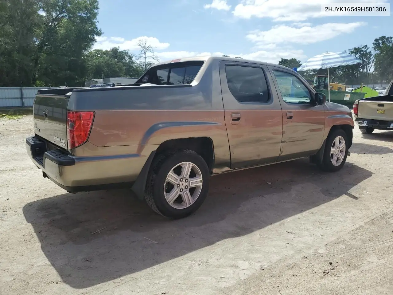 2009 Honda Ridgeline Rtl VIN: 2HJYK16549H501306 Lot: 55344265