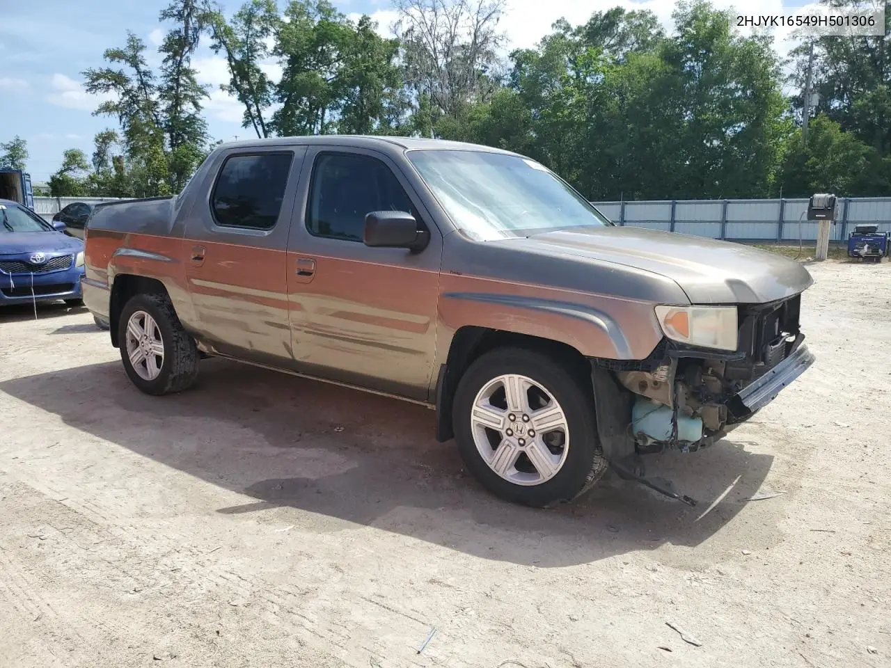 2009 Honda Ridgeline Rtl VIN: 2HJYK16549H501306 Lot: 55344265