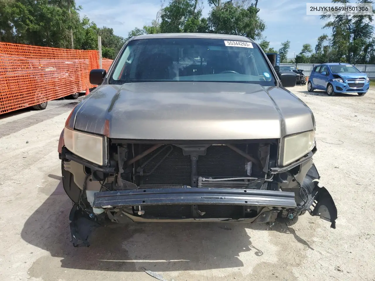 2009 Honda Ridgeline Rtl VIN: 2HJYK16549H501306 Lot: 55344265
