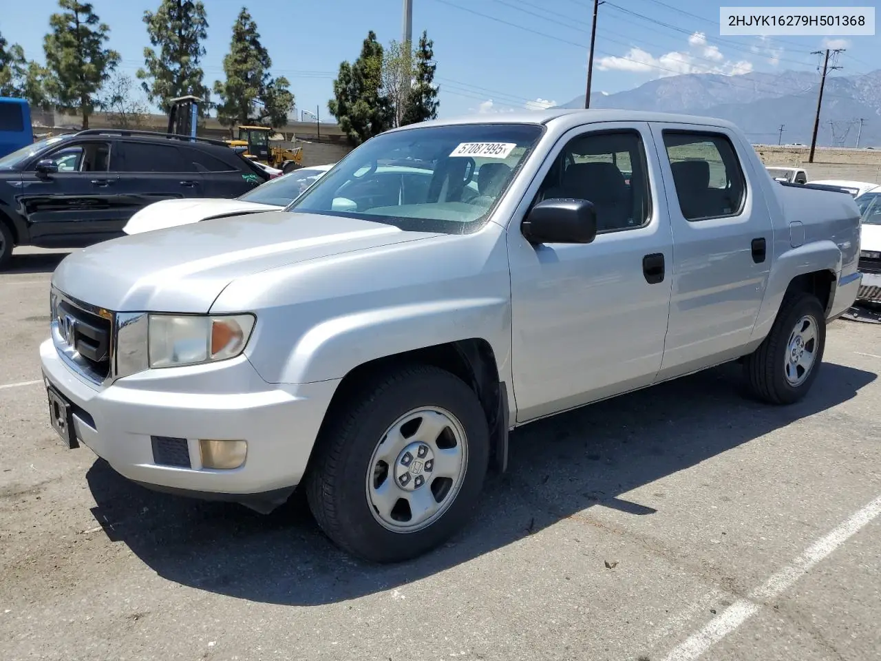 2009 Honda Ridgeline Rt VIN: 2HJYK16279H501368 Lot: 57087995