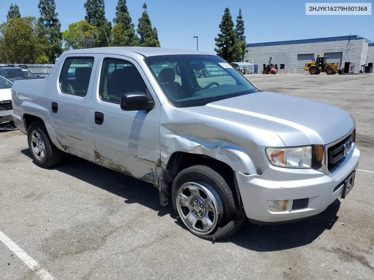 2009 Honda Ridgeline Rt VIN: 2HJYK16279H501368 Lot: 57087995