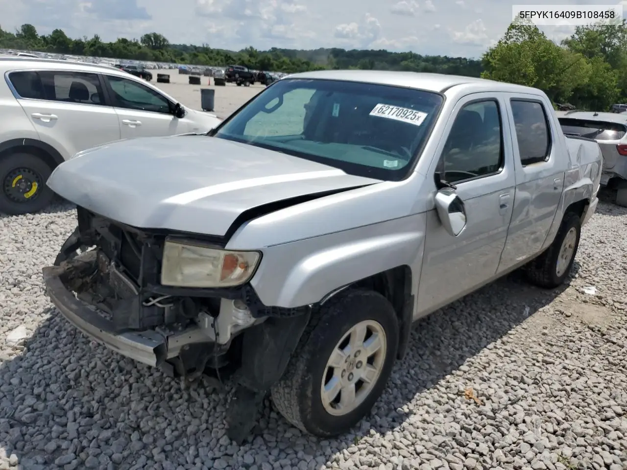 2009 Honda Ridgeline Rts VIN: 5FPYK16409B108458 Lot: 62170925