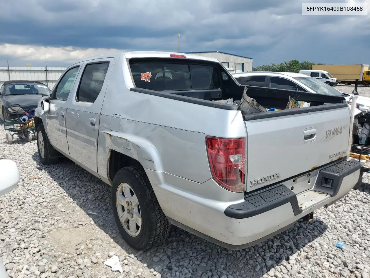 2009 Honda Ridgeline Rts VIN: 5FPYK16409B108458 Lot: 62170925