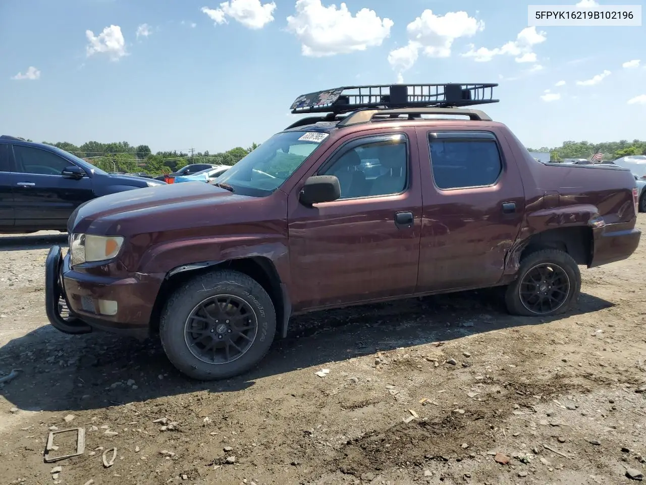 2009 Honda Ridgeline Rt VIN: 5FPYK16219B102196 Lot: 63267965