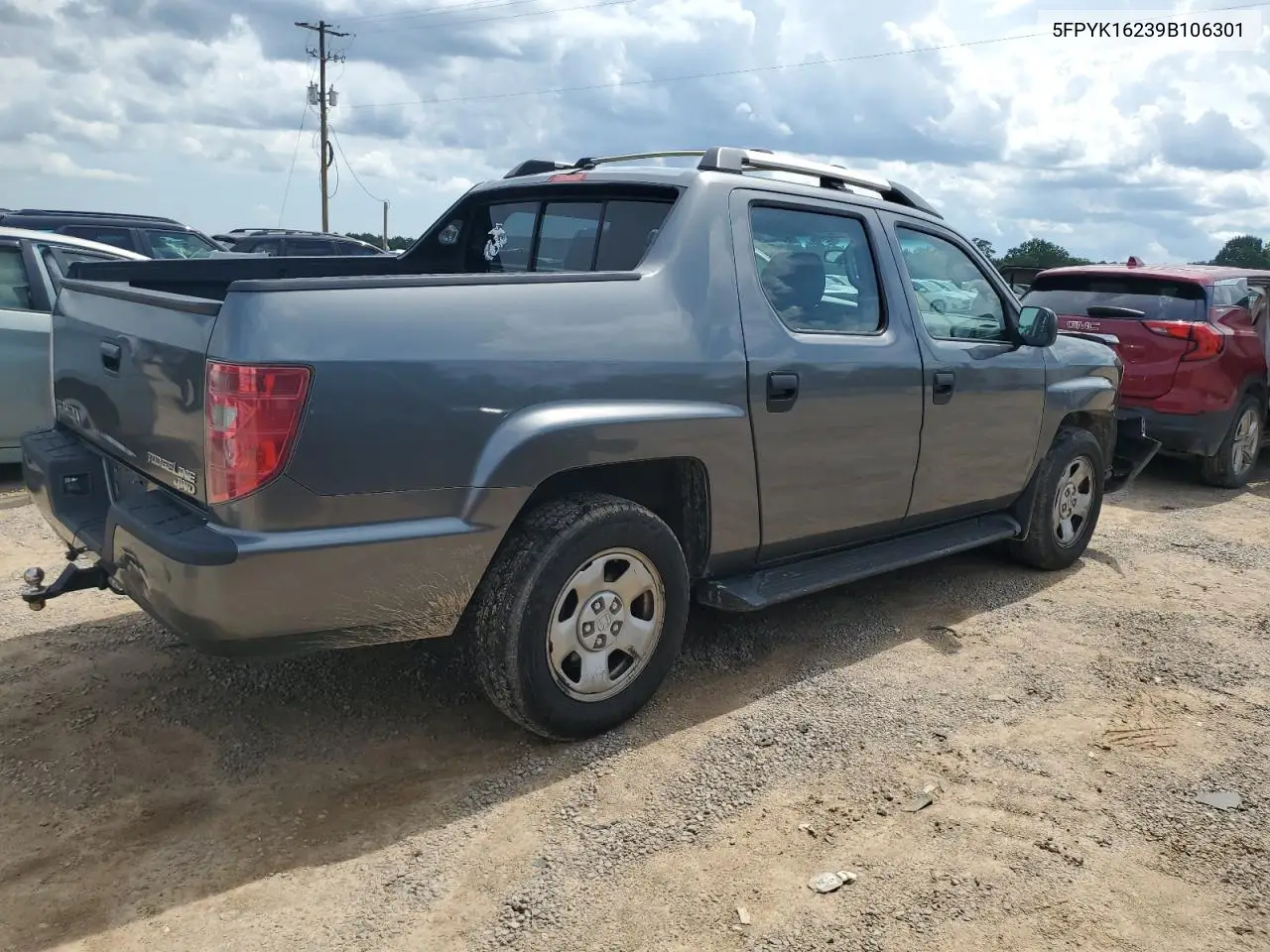 2009 Honda Ridgeline Rt VIN: 5FPYK16239B106301 Lot: 63449315