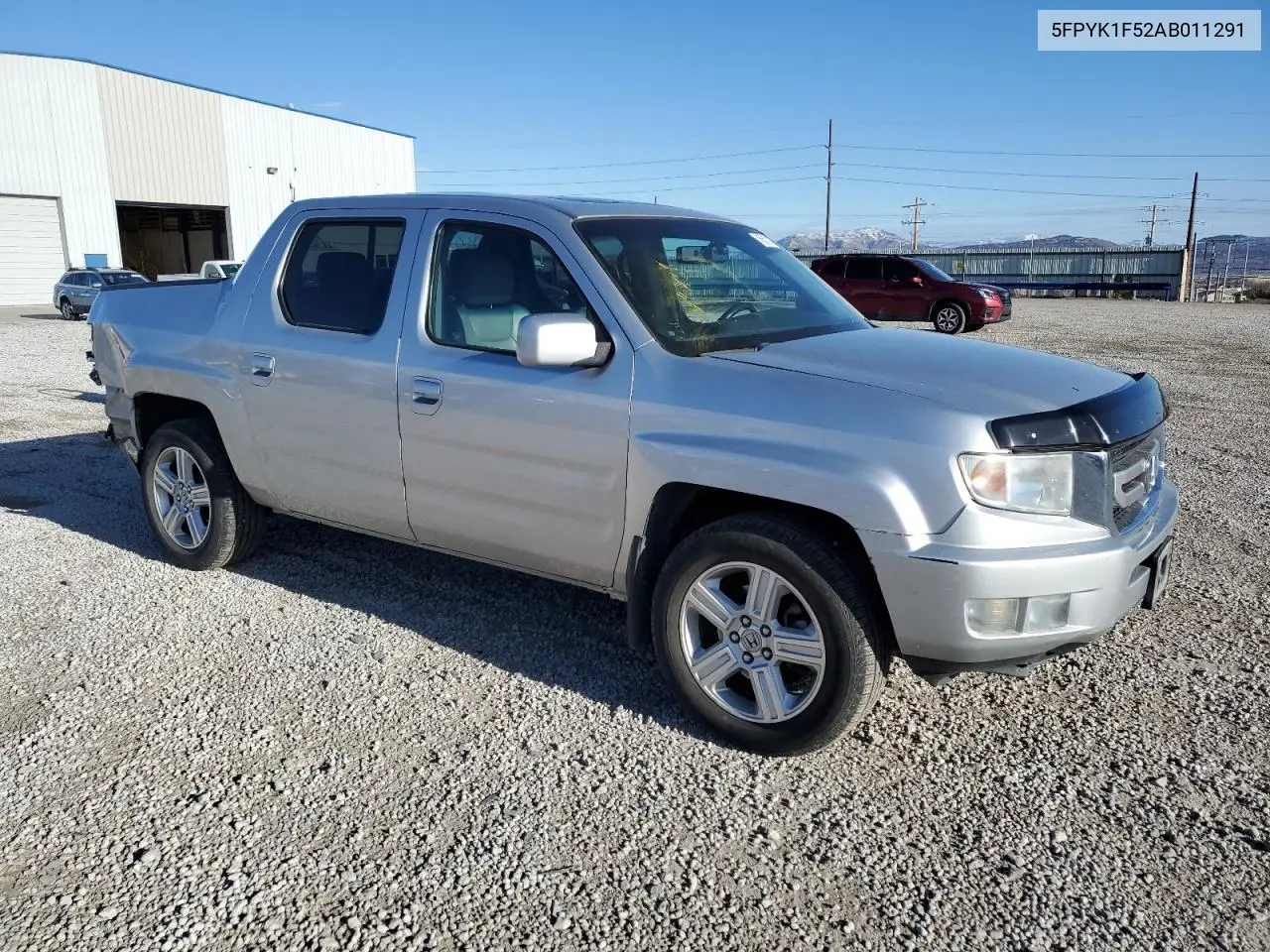 2010 Honda Ridgeline Rtl VIN: 5FPYK1F52AB011291 Lot: 45512125