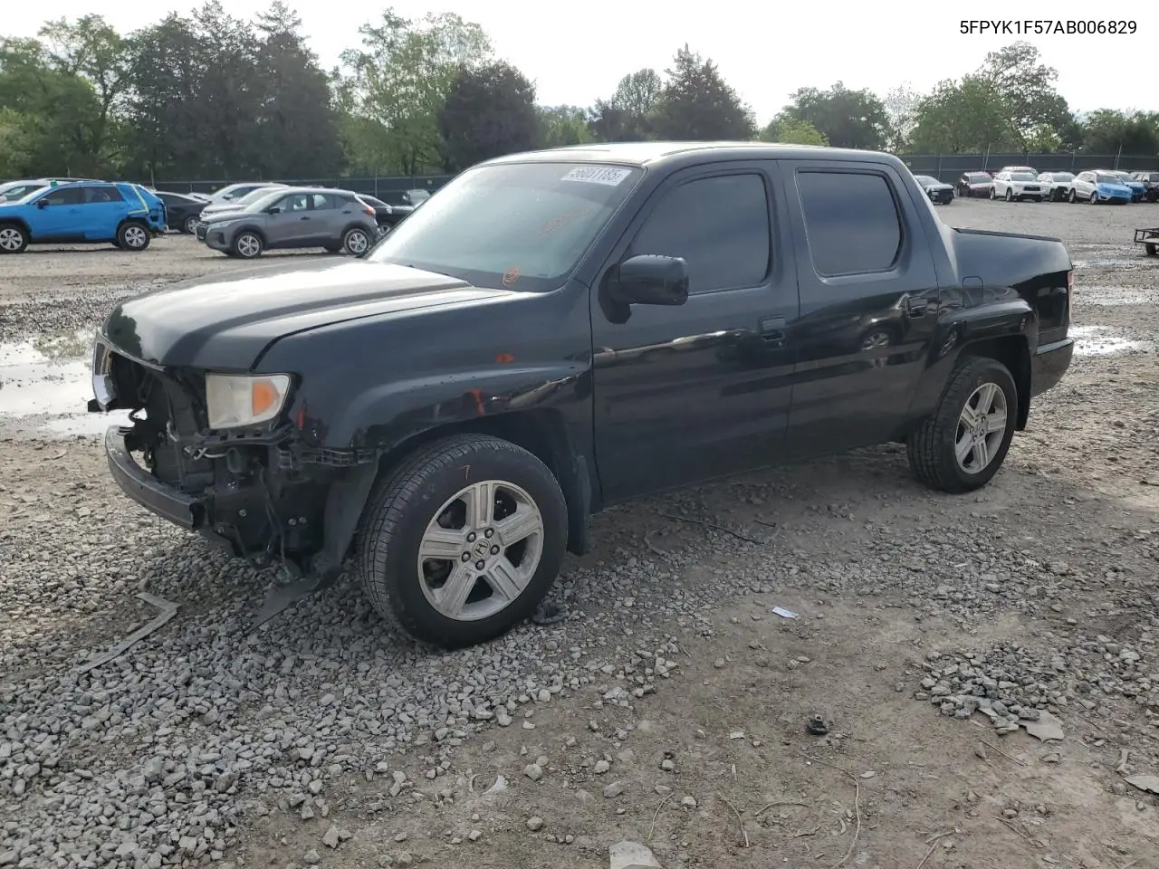2010 Honda Ridgeline Rtl VIN: 5FPYK1F57AB006829 Lot: 56051185